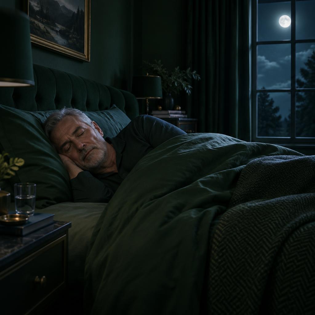 Hombre durmiendo tranquilo